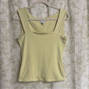 Cache Vintage Butter Yellow Tank